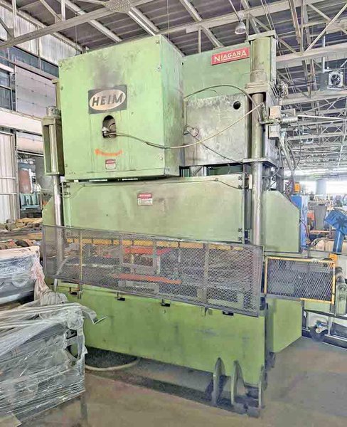 100 Ton Heim Straight Side Notch and Pre-Punch Press STOCK# 4305