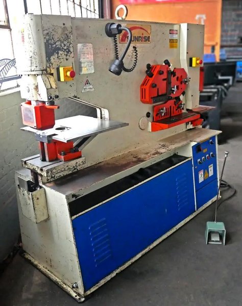 SUNRISE IW-66SD Ironworker - 66-Ton Dual-Station Hydraulic