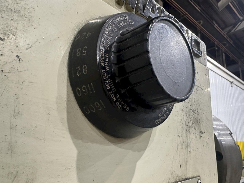 19" X 144" LEBLOND MAKINO MODEL #15E REGAL ENGINE LATHE W/ METRIC 3" HOLE: STOCK #22816