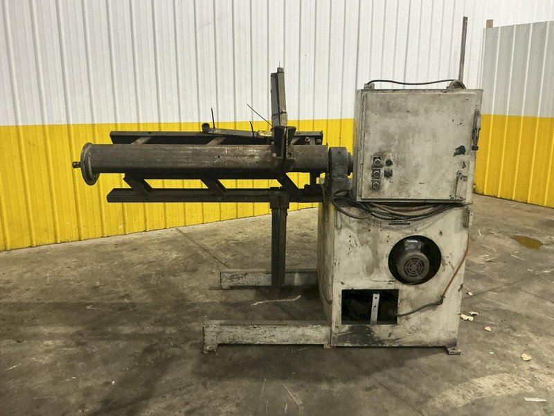 7,000 LBS X 48" DALLAS SINGLE END MOTORIZED UNCOILER COIL REEL: YOBRO #26129