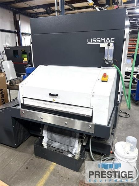 Lissmac Steelmaster SMW 533 RBB 37&quot; Wet Type (3) Head Deburring &amp; Finishing Machine