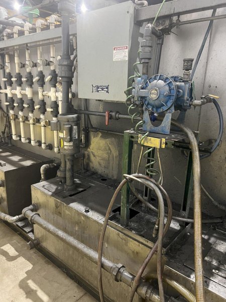 3 STAGE X 36&quot; X 18&quot; WALSH MODEL #AOE286 STEEL MESH-BELT PASS-THROUGH STAINLESS WASHER: STOCK #20166