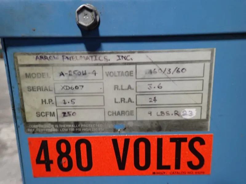 ARROW 250 SCFM AIR DRYER  -  A-250-WW-4