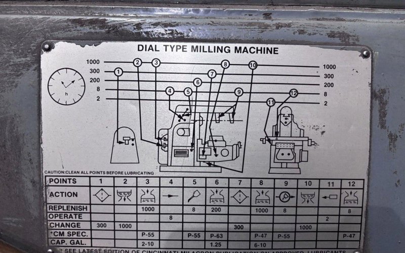 16" CINCINNATI MILACRON MODEL #LL 415-16 PLAIN DIAL TYPE MILL: YOBRO #24825