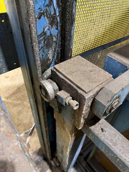 4,000 LBS X 72" X 48" X 72" HIGH ADVANCED LIFTS MODEL #HRDP-6120-4848-M DUMP TILT HOPPER FEEDER: YOBRO #24753