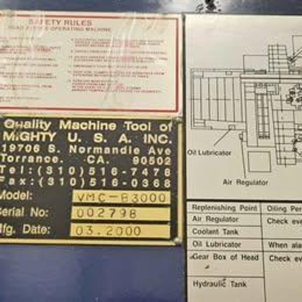 VIPER VMC-B3000 - Table Type CNC Horizontal Boring Mills