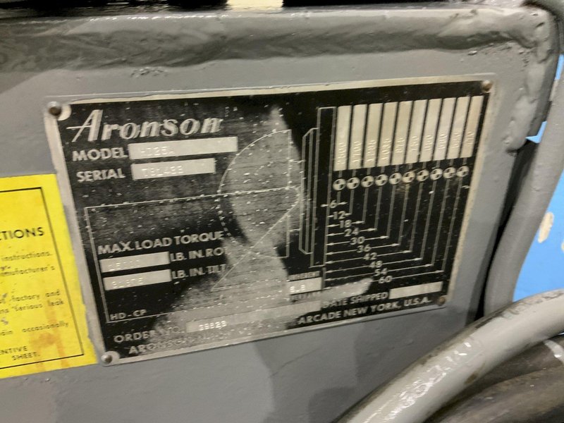 2500LB ARONSON HD25A WELDING POSITIONER: STOCK #81012