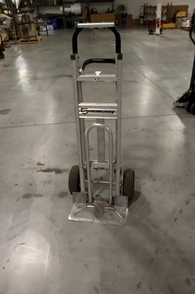 Strongway 2 Wheel Dolly, Vertical/Angled Convertible with Pneumatic Tires- Auction Item