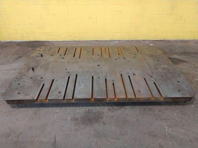 96&quot; X 60&quot; T-SLOTTED BOLSTER PLATE / LAYOUT SURFACE PLATE: STOCK #12681