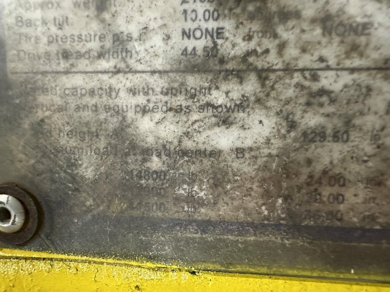 15,000 LBS HYSTER MODEL S150A LP GAS RIGGERS TYPE FORKLIFT: STOCK #22005