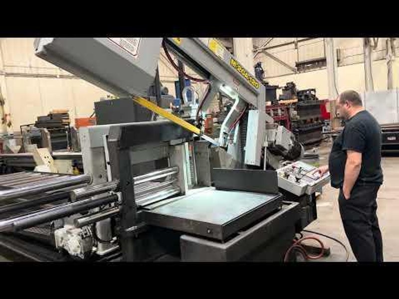 Used Hyd-Mech 20" x 30" fully automatic mitering bandsaw model M-20A-120