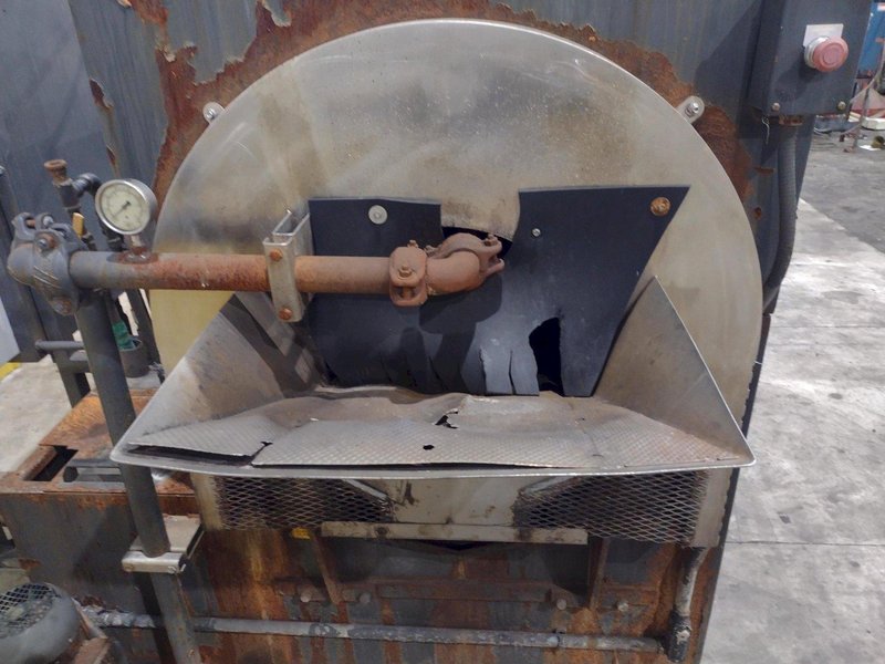 24&quot; HURRICANE MODEL 250 2 STAGE ROTARY DRUM ELECTRIC HEAT STAINLESS STEEL PARTS WASHER: STOCK #13539