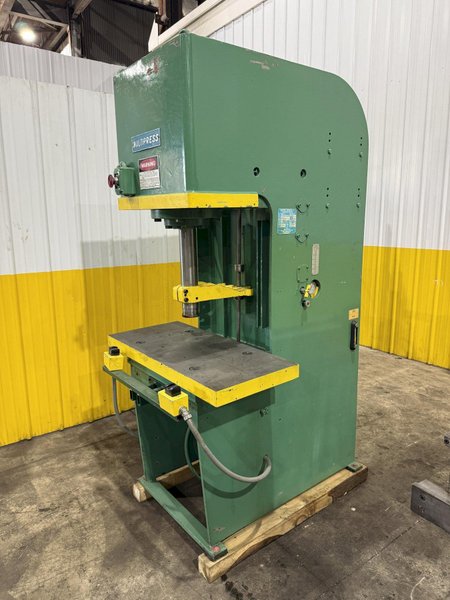 20 TON DENISON MODEL #FH20 HYDRAULIC GAP FRAME PRESS 12&quot; STROKE: YOBRO #24080