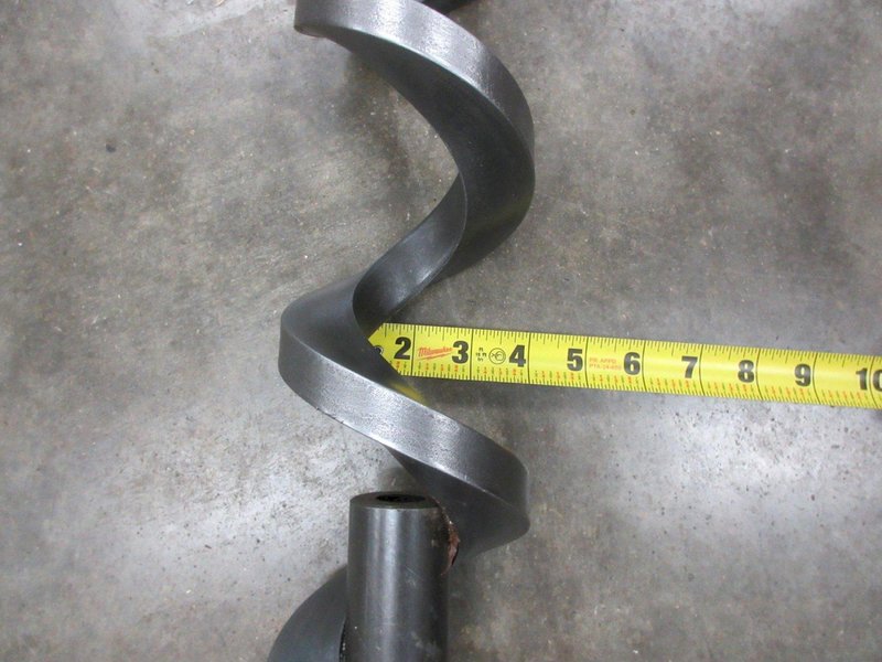 Used Haas VF-3 Chip Auger Screw, 108" x 3.75" Diameter with 1.5" OD Coupling End