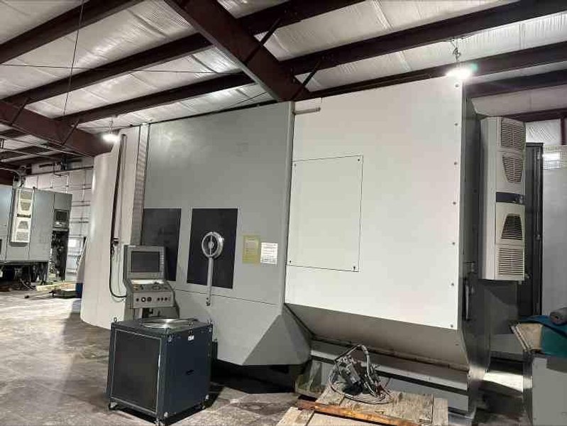 DMG Mori DMC 125 U2 5 Axis Machining Center, 2006 – Pallet Changer, Chip Conveyor