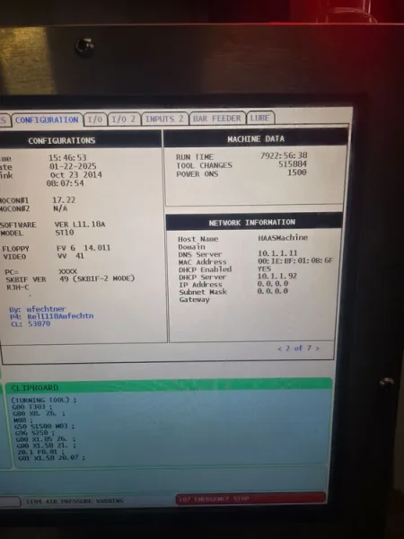 2014 HAAS ST-10 CHUCKER LATHE