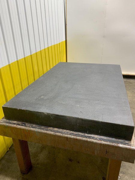 6&#039; X 4&#039; X 6&quot; BLACK GRANITE PRECISION LAYOUT SURFACE PLATE WITH STAND: STOCK 16238