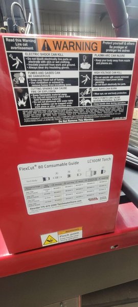 4′ x 8′ Lincoln Electric Torchmate 4800 CNC Plasma, 2020 – Flexcut 80