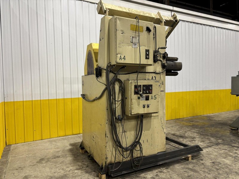 16,000 LBS X 30&quot; X 84&quot; OD ROWE MODEL #16030-DSV MOTORIZED COIL REEL UNCOILER: STOCK #22333