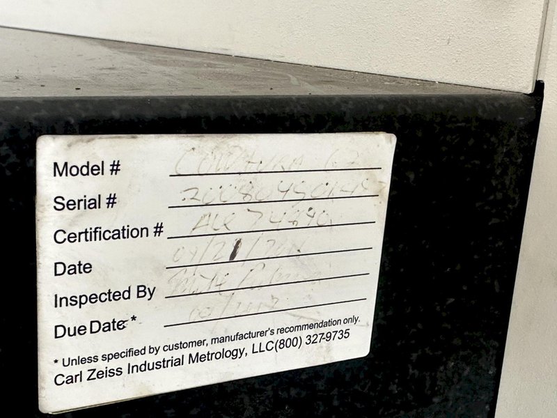 2009 ZEISS MODEL CONTURA G2 7/7/6 RDS CMM COORDINATE MEASURING MACHINE: YOBRO #23983