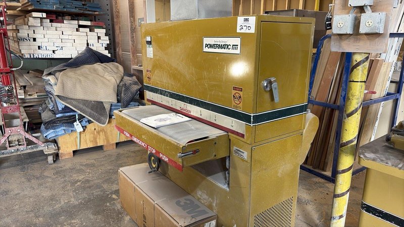 1 - PREOWNED POWERMATIC SANDER, MODEL #: RB-37, S/N: 9837009