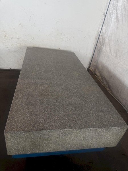 48" X 96" X 14" ROCK OF AGES GRANITE SURFACE PLATE W/ STAND. STOCK # 0756526