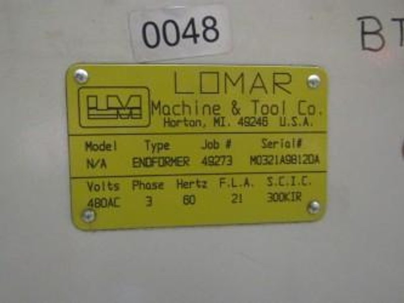 2" LOMAR #1127 HYDRAULIC TUBE END FORMER