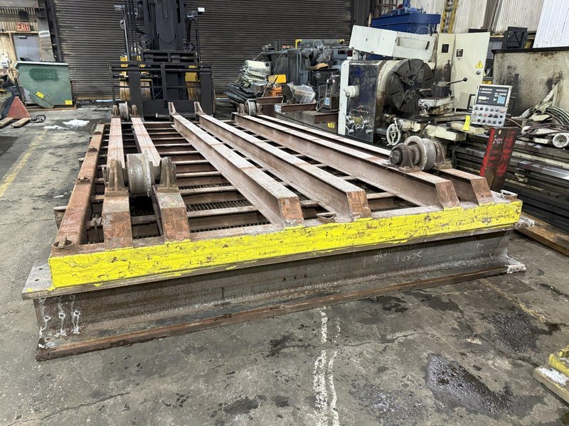 10' X 20' HEAVY DUTY STEEL TRANSFER PULL CART / RAIL CAR: YOBRO #24623