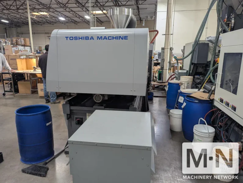 200 TON 15 OZ TOSHIBA MODEL EC200SXV50-8B ELECTRIC INJECTION MOLDING MACHINE MFG 2012