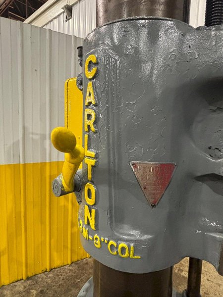 4&#039; ARM x 9&quot; CARLTON MODEL #1A POWER RADIAL ARM DRILL: YOBRO #24007