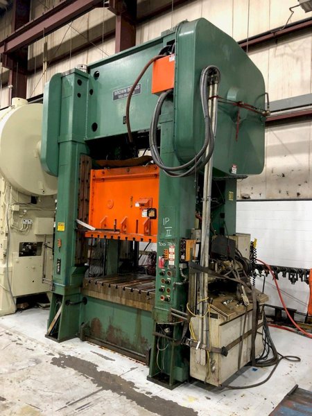 200 ton Brown Boggs SS2-200-60-42 Straight Side Press, New 1993