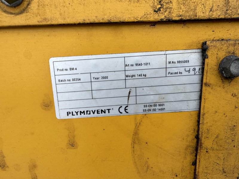 PLYMOVENT MODEL BM-4 PORTABLE DUST COLLECTOR: STOCK #76870