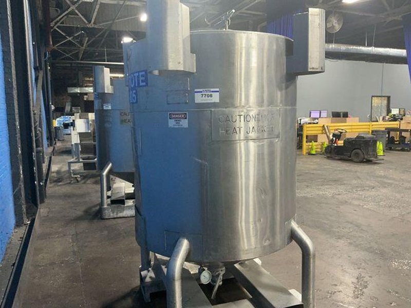 JV NORTHWEST 350 GAL STAINLESS STEEL SOAP HEATING TOTE / IBC TANK