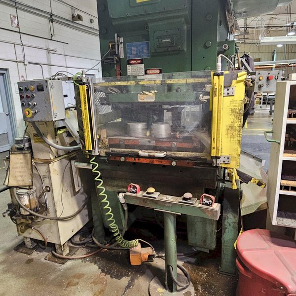 110 TON BLISS C-110 OBI PRESS W/ CWP SMX-24 SERVO FEEDER. STOCK # 1005125.