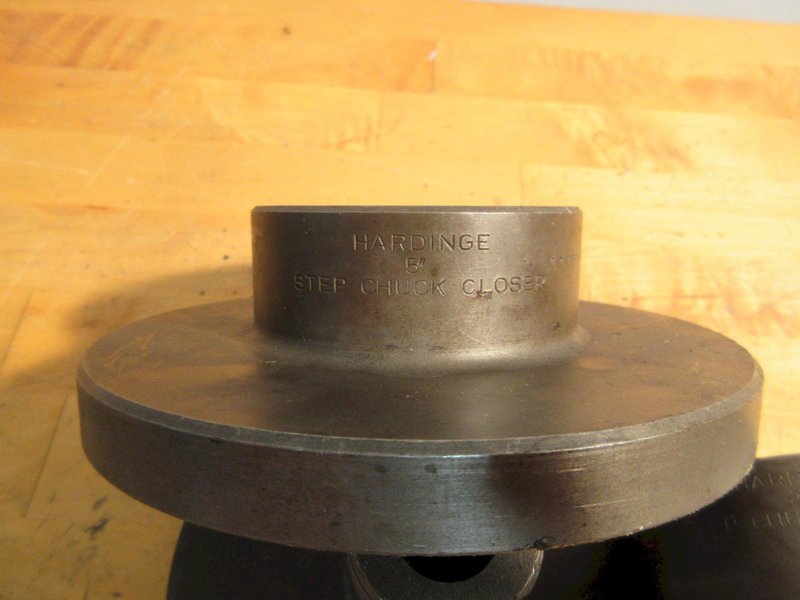 Hardinge 2" &amp; 5" Step Chuck Closer w/ Hardinge 9-7/8" Face Plate &amp; 5" Emergency Collet- Auction Item