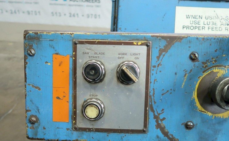 15" X 17" WF WELLS MODEL #F-15 TWIN POST HORIZONTAL BANDSAW: STOCK #21090