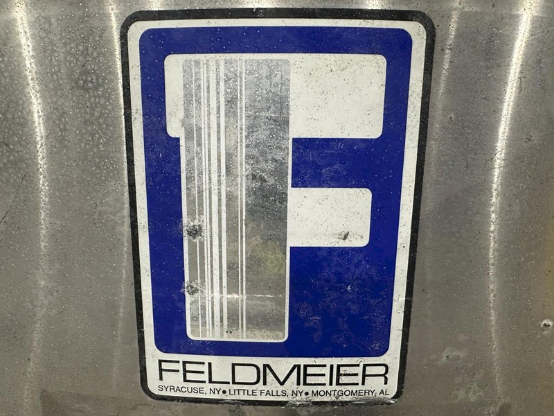 50 GALLON X 2 HP FELDMEIER STAINLESS STEEL HEATED TANK WITH AGITATION: STOCK #22121