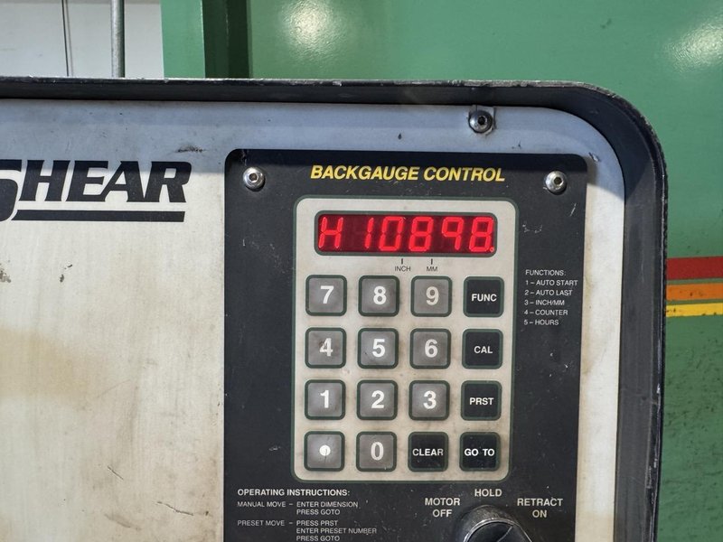 1/2″ x 12′ Accurshear 650012  Hydraulic Power Squaring Shear 2004