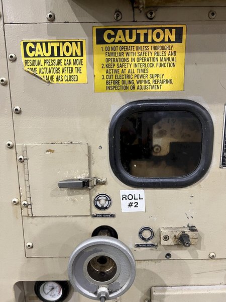 15&quot; X .125&quot; AIDA MODEL #LFS-40R STRAIGHTENER &amp; SERVO COIL STRIP FEEDER: STOCK #20562