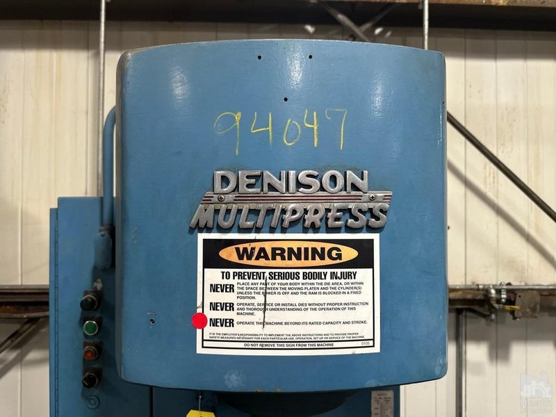 8 TON X 12" STROKE DENISON HYDRAULIC C-FRAME PRESS: YOBRO #26217