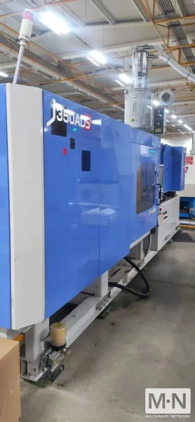385 TON 28.5 OZ JSW MODEL J350-ADS-890/HS10 INJECTION MOLDING MACHINE MFG 2016/2015