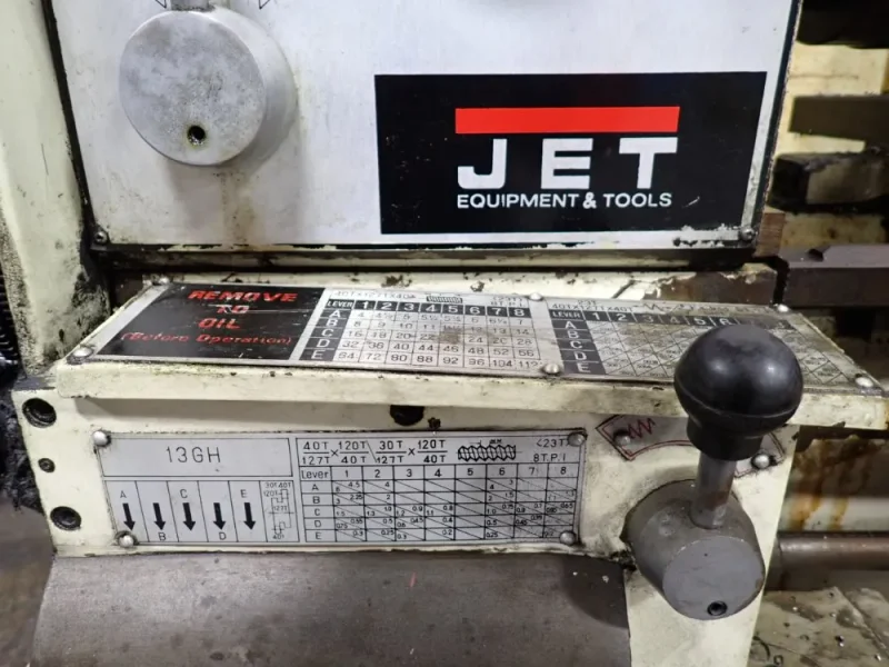 JET 14" X 48" LATHE  -  GHB-1340