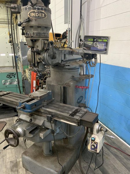 3 HP WELLS INDEX MODEL #847 VERTICAL MILL: STOCK #80357
