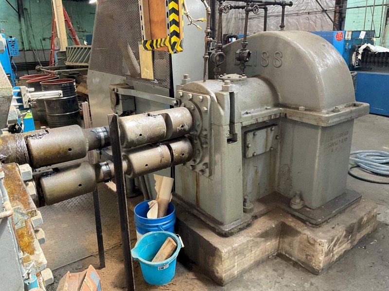 20&quot; WIDE x 22&quot; x 4-HI BLISS 100 HP POWERED ROLLING MILL: YOBRO #23828