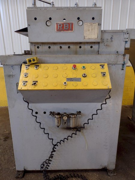 20,000 LB 10 TON X 48&quot; RED BUD (RBI) MOTORIZED COIL REEL / UNCOILER &amp; STRAIGHTENER FEED LINE: STOCK #15277