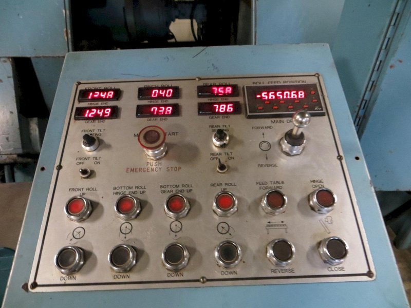 5/8" X  10 FT. BERTSCH 4-Roll Double Pinch Hydraulic Plate Bending Roll Model 11