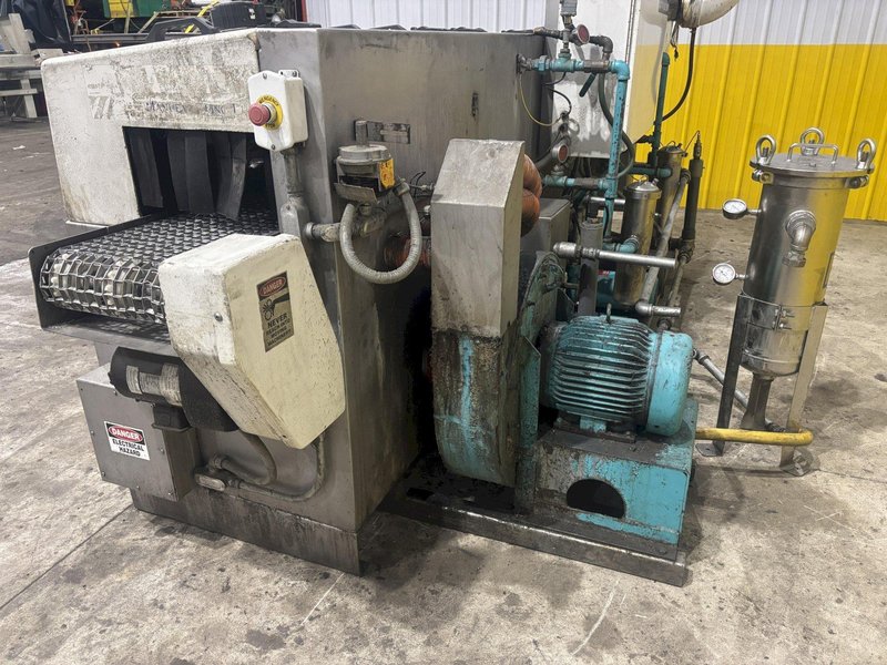 14&quot; W X 8&quot; H ALLIANCE AQUAMASTER CB-1400E STAINLESS STEEL CONVEYOR BELT 3 STAGE PARTS WASHER: STOCK #23103