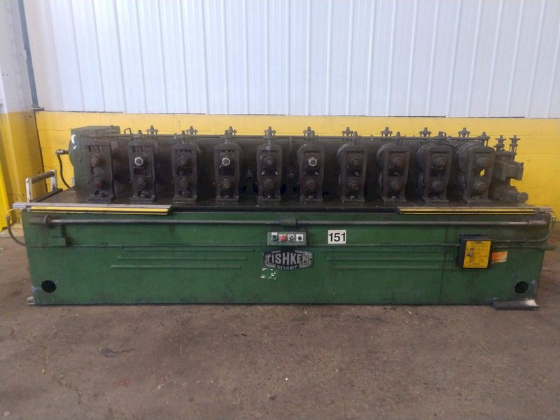 10 STAND X 2&quot; ARBOR X 8&quot; ROLL SPACE TISHKEN MODEL #10-MW-2 ROLLFORMER: STOCK #14586