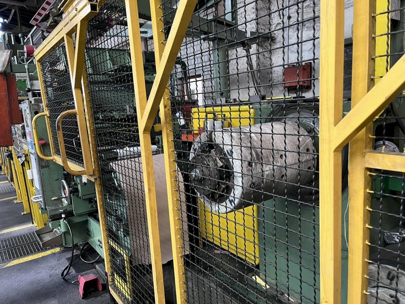 FROHLING 350MM PRECISION RING SLITTING LINE, DOUBLE LOOP