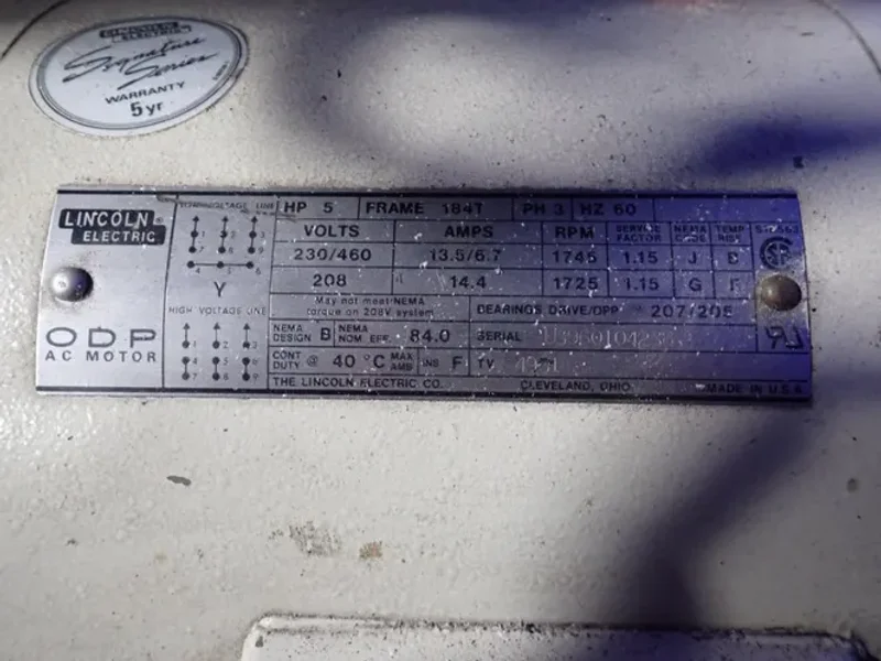NELMOR CO INC 5 HP GRANULATOR  -  G1012P1